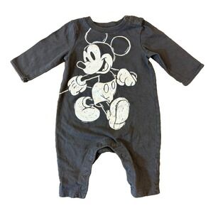 Disney Mickey Mouse 3 Months Romper Outfit Baby Boy Pants Shirt Jumping Beans